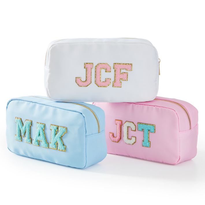 Monogrammed Patch Travel Pouch