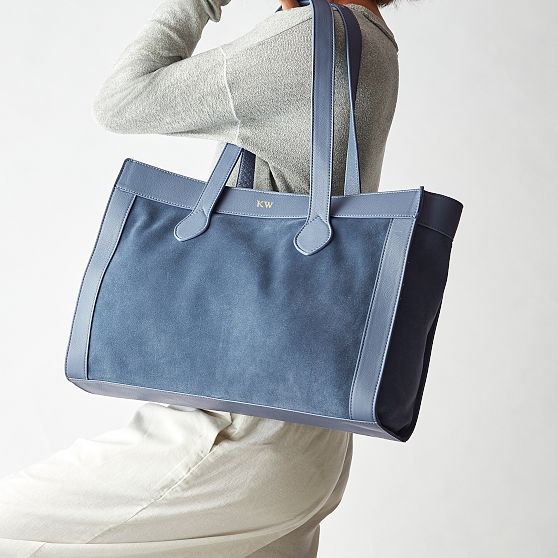 Suede and Leather Tote