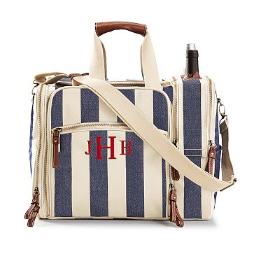 Calistoga Insulated Wine Picnic Bag, Set for 4