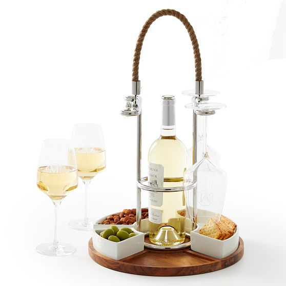 Wine and Appetizer Caddy