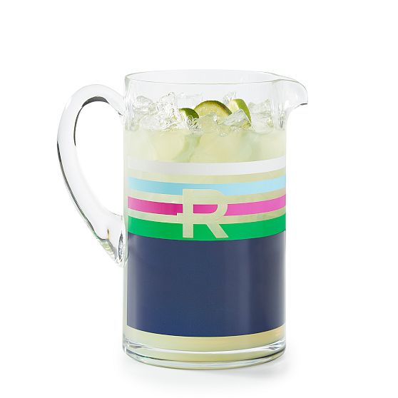 Acrylic Stripe Pitcher