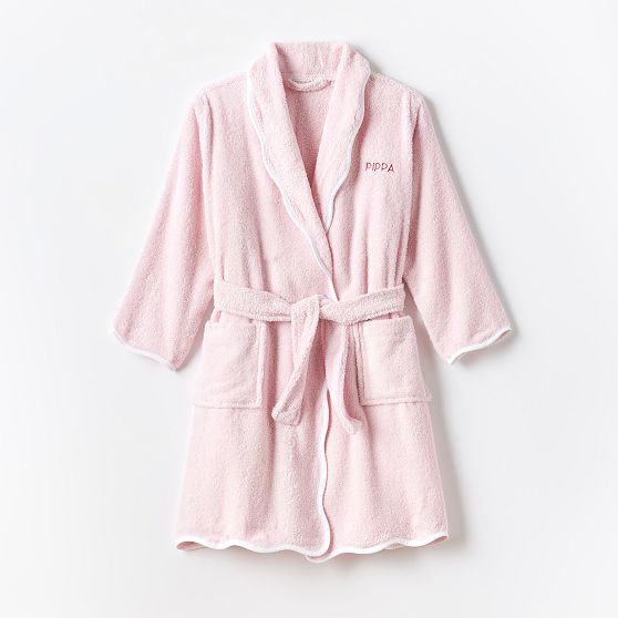 Kids Scalloped Bath Robe