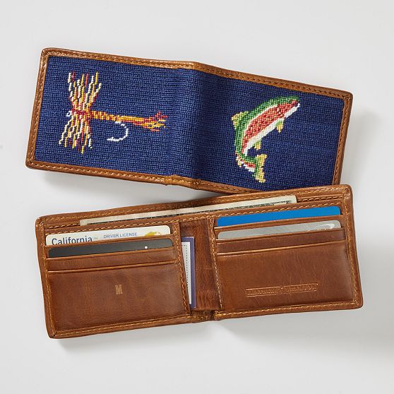 Smathers &amp; Branson Needlepoint Wallet