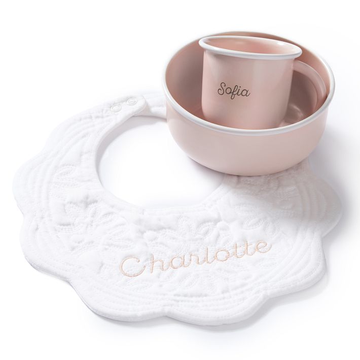 Heirloom Quilted Baby Bib&#160;