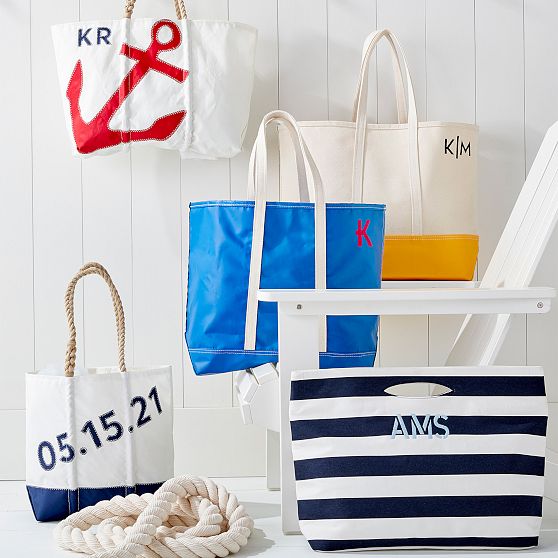 Striped Beach Bag