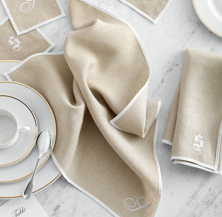 Typographer's Linen Dinner Napkins