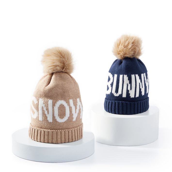 Baby + Kids Snowbunny Pom Pom Hat