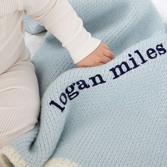 Solid Knit Baby Blanket