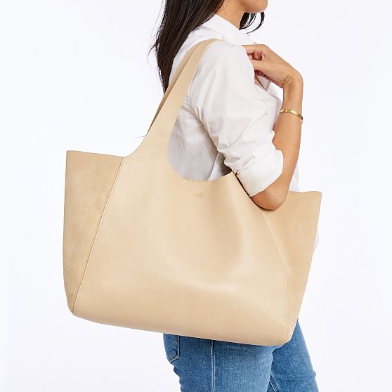Sutton Everyday Leather and Suede Tote