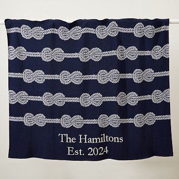 Custom Knit Throw Blanket