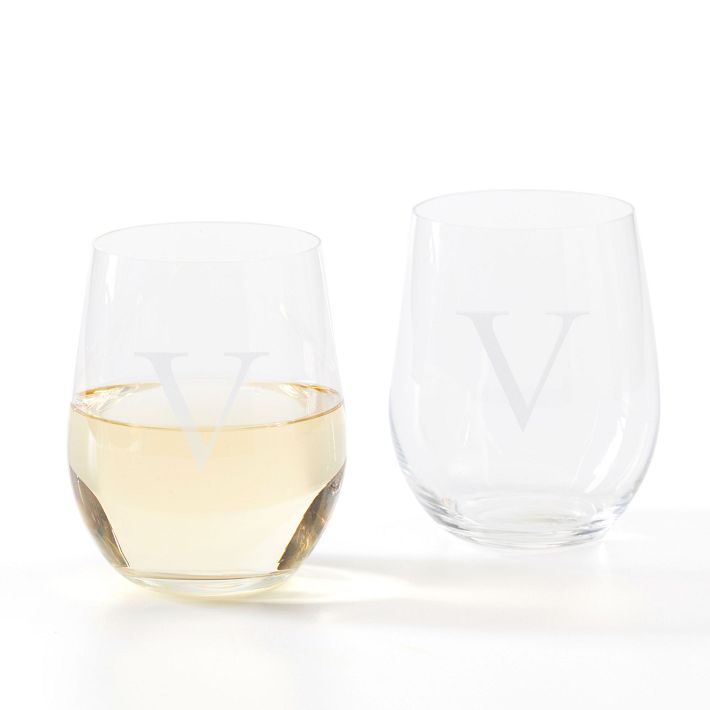 Riedel &quot;O&quot; Stemless Chardonnay Wine Glass, Set of 2