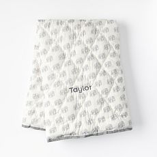 Block Print Quilted Blanket