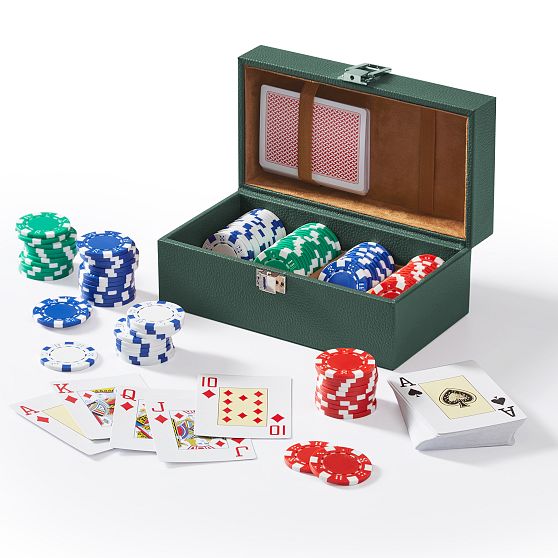 Leather Poker Set