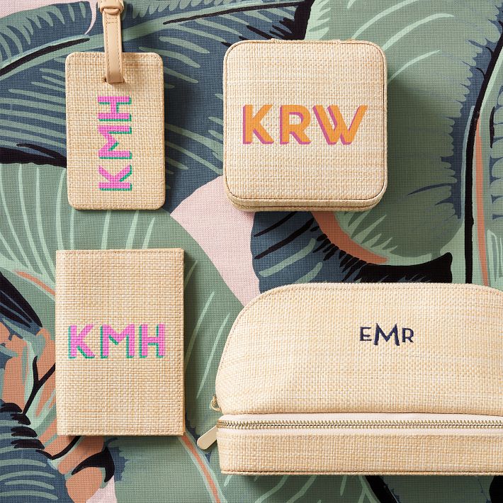 Raffia Luggage Tag