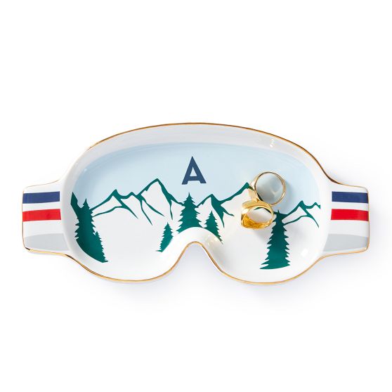 Ski Goggle Ceramic Catchall