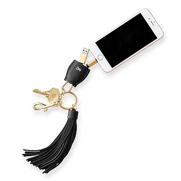 Power Up Lightning to USB Tassel Keychain