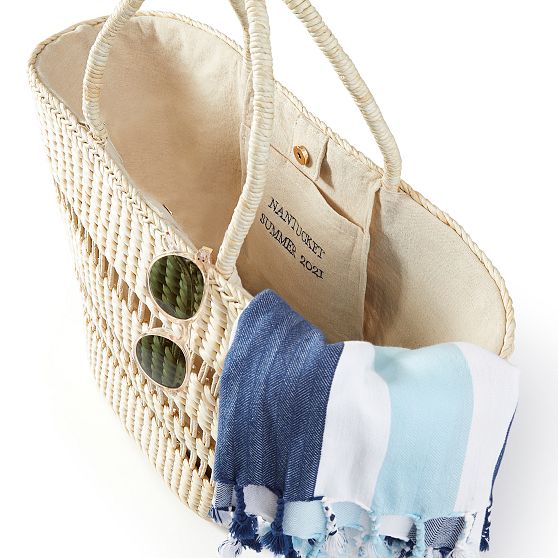 Cabana Straw Beach Tote