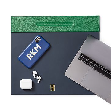 Italian Leather Laptop Desk Blotter