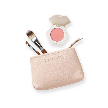 Signature Leather Cosmetic Pouch