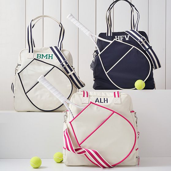 Sporty Stripe Tennis Tote