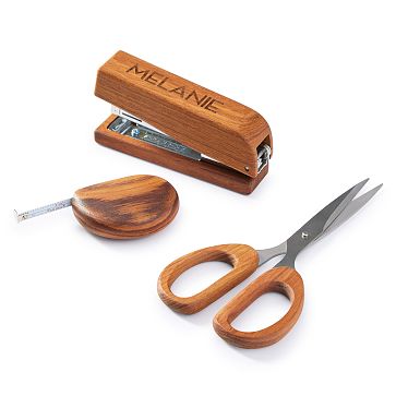 Teak Wood Desk Accessories Set