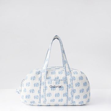 Block Print Duffle Bag