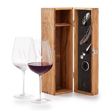 Olive Wood Wine Box