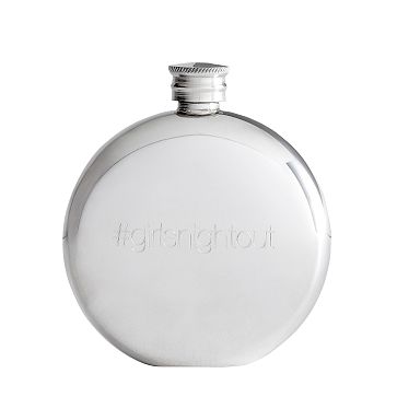 Pewter Circle Flask