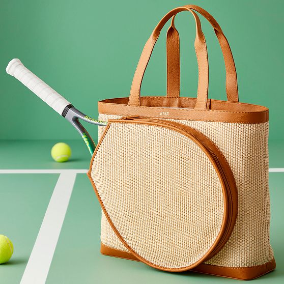 Raffia Tennis Tote