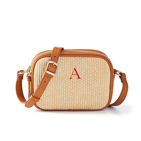 Essential Raffia Crossbody Bag