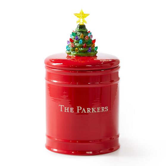 Vintage Christmas Tree Cookie Jar