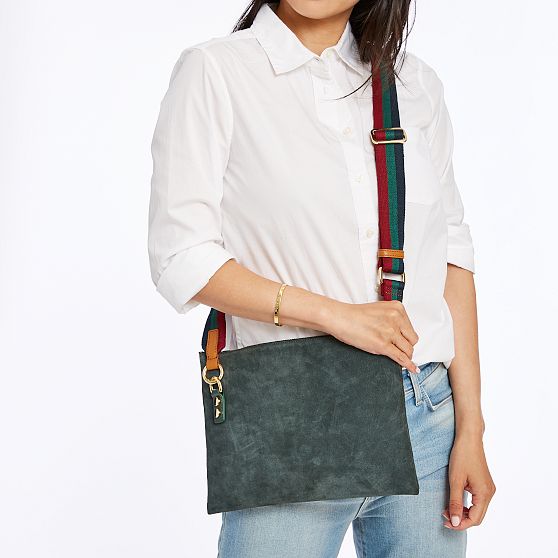 Essential Suede Zipper Crossbody