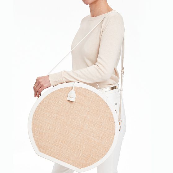 Montauk Raffia Hat Box
