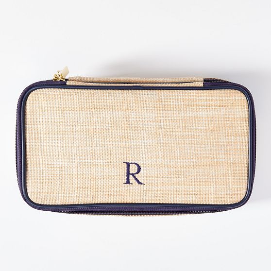 Montauk Raffia Makeup Pouch