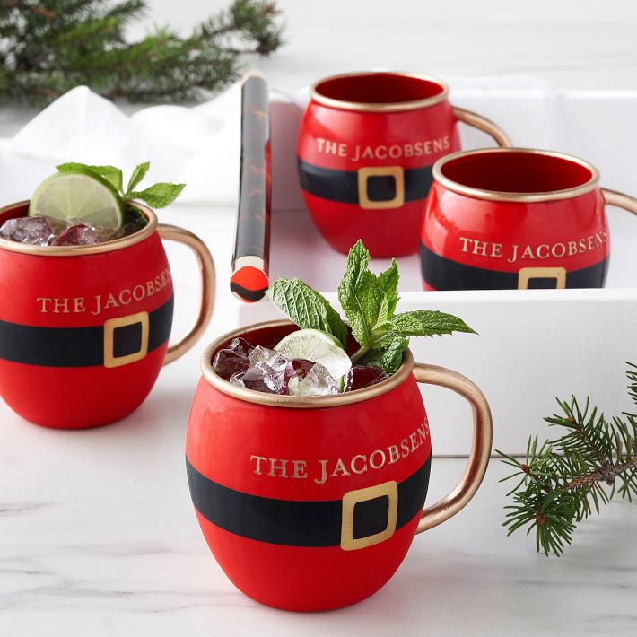 Santa Mug, Set of 4