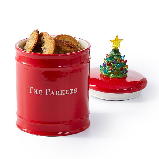 Vintage Christmas Tree Cookie Jar