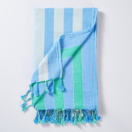 Cabana Stripe Lightweight Reversible Turkish Towel