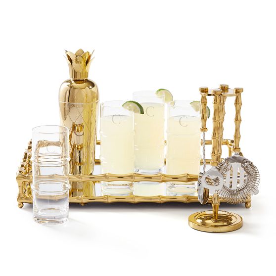Gold Bamboo Bar Gift Set