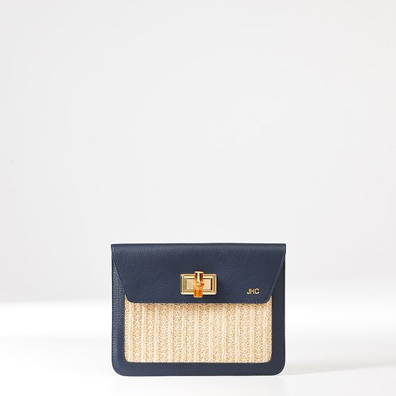 Bamboo Raffia Clutch