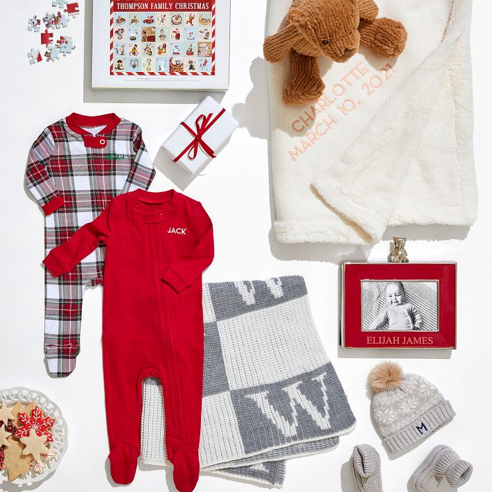 Pottery Barn Kids Plaid Nursery Pajamas