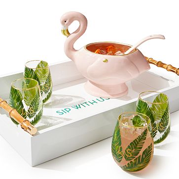 Flamingo Happy Hour Gift Set