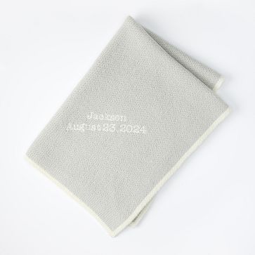 Solid Knit Baby Blanket