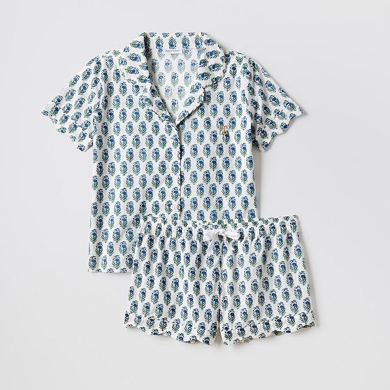Block Print Short Pajama Set