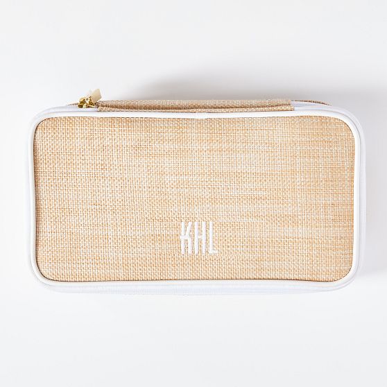 Montauk Raffia Makeup Pouch