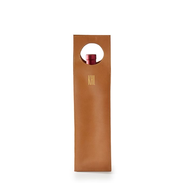 Leather Wine Tote