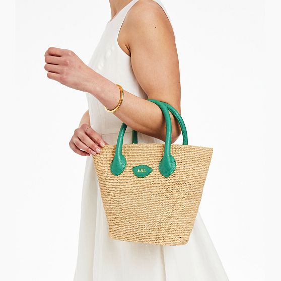 Mia Italian Raffia Handbag