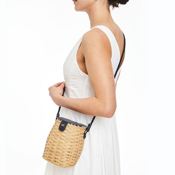 Seaside Wicker Crossbody Bag