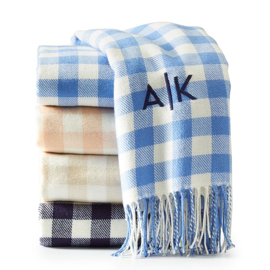 Gingham Throw Blanket