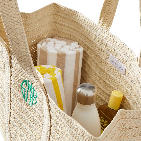 Oversized Straw Beach Tote