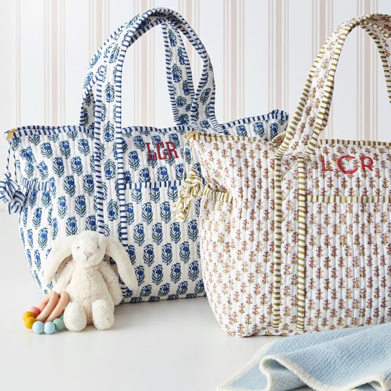 Block Print Diaper Bag